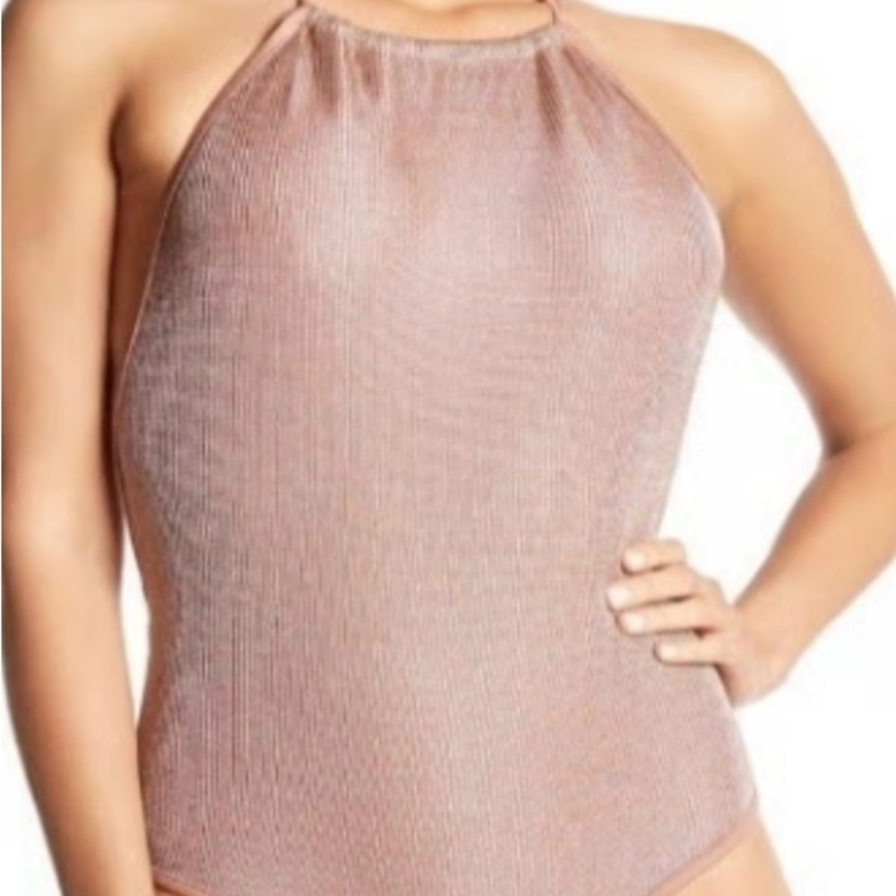Sam edelman rose gold one piece swimsuit size small